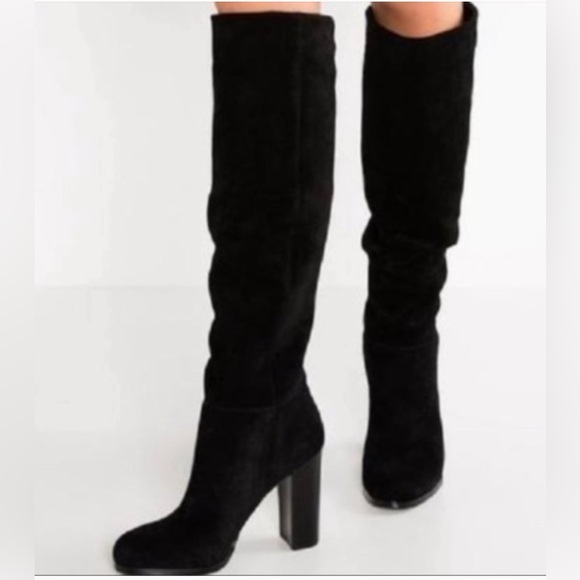 Sam Edelman Shoes - Sam Edelman Victoria Tall Suede Black Knee High Boot size 9.